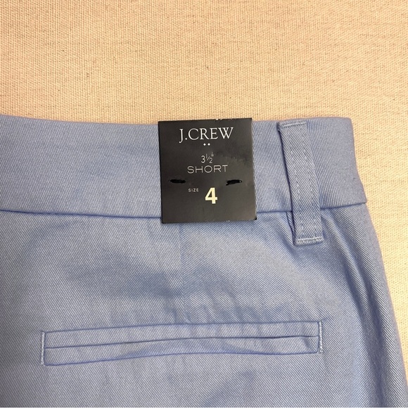J CREW Brand New 3 ½” Women’s Chino Shorts — size 4 — Pale Chambray Blue NWT - Picture 4 of 7